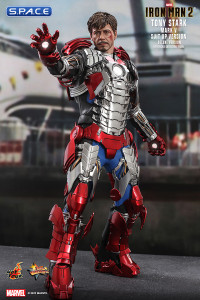 1/6 Scale Tony Stark Mark V Suit Up Deluxe Version Movie Masterpiece MMS600 (Iron Man 2)