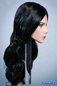 1/6 Scale Valerie Head Sculpt (long black Hair)