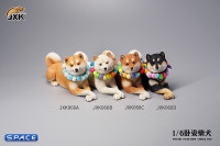 1/6 Scale lying Shiba Inu (white)