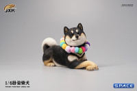 1/6 Scale lying Shiba Inu (black)