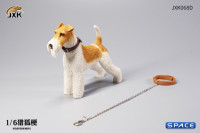 1/6 Scale Foxterrier (white/brown)