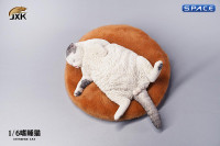 1/6 Scale lethargic Cat (white/grey)