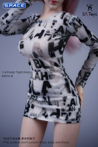 1/6 Scale Poster Print Dress Version B