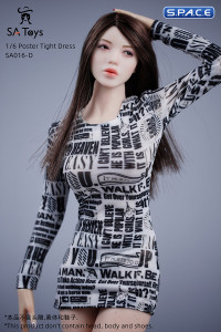 1/6 Scale Poster Print Dress Version D