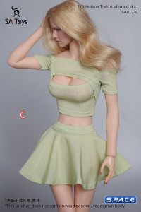 1/6 Scale strapless Top with Skirt (light cyan)