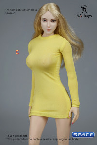 1/6 Scale zipper Dress (yellow)