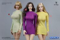 1/6 Scale zipper Dress (yellow)