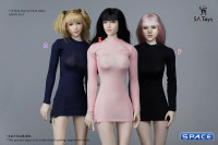 1/6 Scale zipper Dress (pink)