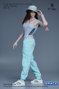 1/6 Scale female Hip-Hop Outfit (sky blue)