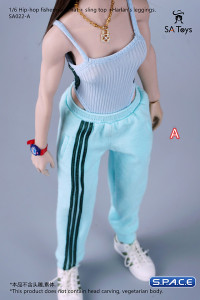 1/6 Scale female Hip-Hop Outfit (sky blue)