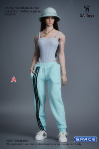 1/6 Scale female Hip-Hop Outfit (sky blue)