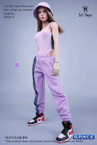 1/6 Scale female Hip-Hop Outfit (purple)