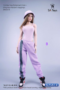 1/6 Scale female Hip-Hop Outfit (purple)