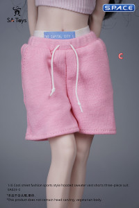 1/6 Scale female Sportswear with Hoodie (pink)
