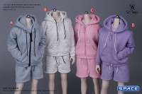 1/6 Scale female Sportswear with Hoodie (pink)