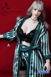 1/6 Scale female Pajamas (dark green)