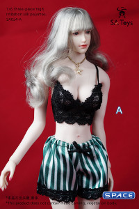 1/6 Scale female Pajamas (dark green)