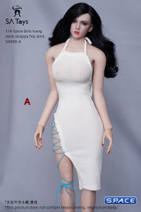 1/6 Scale neckholder Dress with lacing (rice white)