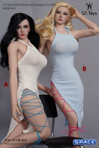 1/6 Scale neckholder Dress with lacing (rice white)