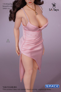 1/6 Scale elegant Dress (pink)