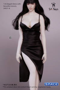 1/6 Scale elegant Dress (black)