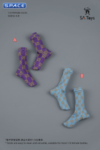 1/6 Scale Socks (purple)