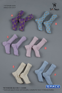 1/6 Scale Socks (purple)