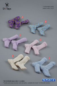 1/6 Scale Socks (purple)