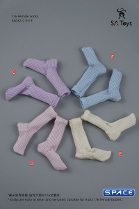 1/6 Scale Socks (rice white)