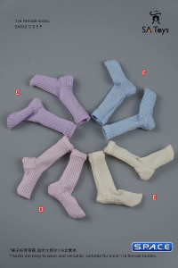1/6 Scale Socks (light blue)