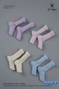 1/6 Scale Socks (light blue)