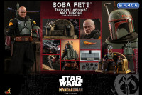 1/6 Scale Boba Fett Repaint Armor & Throne TV Masterpiece Set TMS056 (The Mandalorian)