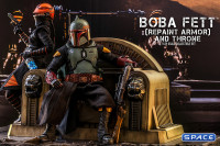 1/6 Scale Boba Fett Repaint Armor & Throne TV Masterpiece Set TMS056 (The Mandalorian)
