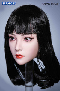1/6 Scale Akiko Head Sculpt (black hair with pony)