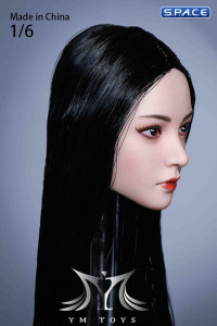 1/6 Scale Akiko Head Sculpt (long black hair)