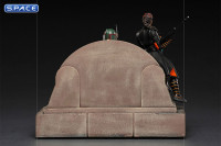 1/10 Scale Boba Fett & Fennec Shand on Throne Deluxe Art Scale Statue (The Mandalorian)