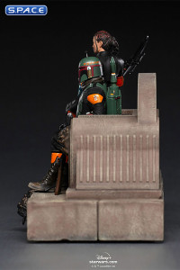 1/10 Scale Boba Fett & Fennec Shand on Throne Deluxe Art Scale Statue (The Mandalorian)