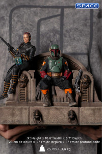 1/10 Scale Boba Fett & Fennec Shand on Throne Deluxe Art Scale Statue (The Mandalorian)