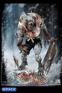 1/12 Scale Snowfield Slaughter Bloody White Werewolf - Deluxe Version (Palmtop Monsters)