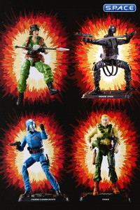 Complete Set of 4: G.I. Joe Retro Collection Series 2021 Wave 1 (G.I. Joe)