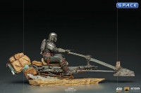 1/10 Scale The Mandalorian on Speederbike Deluxe BDS Art Scale Statue (The Mandalorian)