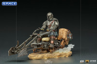 1/10 Scale The Mandalorian on Speederbike Deluxe BDS Art Scale Statue (The Mandalorian)