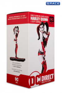 Harley Quinn red, white & black Statue by Scott Campbell (DC Comics)