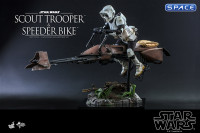 1/6 Scale Scout Trooper and Speeder Bike Movie Masterpiece Set MMS612 (Star Wars)