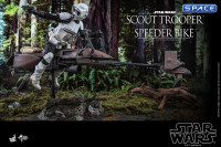 1/6 Scale Scout Trooper and Speeder Bike Movie Masterpiece Set MMS612 (Star Wars)