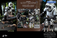 1/6 Scale Scout Trooper and Speeder Bike Movie Masterpiece Set MMS612 (Star Wars)