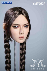 1/6 Scale Nadine Head Sculpt (brown hair with pigtail)