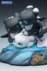 Dart, Pouncer and Ruffrunner Statue (How to Train Your Dragon)