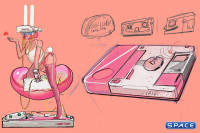 1/4 Scale Cyber Lover: Pink Statue (Coaldog Series)