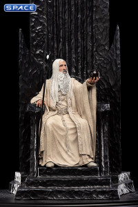 Saruman the White on Throne Statue (Lord of the Rings)